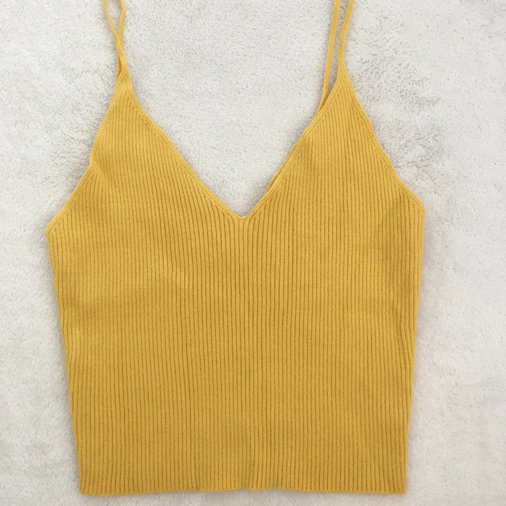 L.A. Hearts Knit Yellow Tank Top Size Small